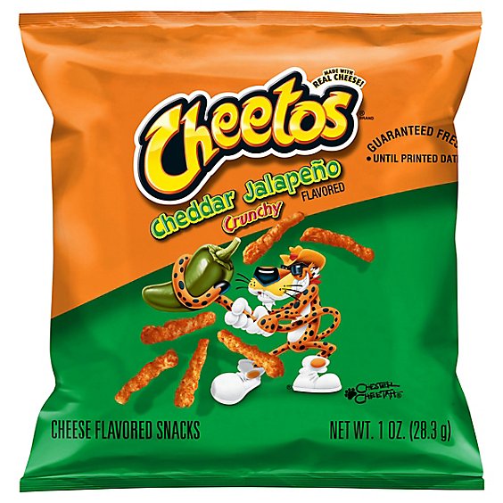 Cheetos Cheese Flavored Snacks Jalapeno & Cheddar - 1 OZ
