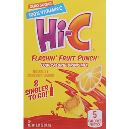 Hi-c Flashin Fruit Punch Singles To Go Drink Mix - 8 CT - Image 2