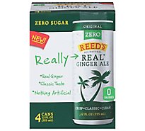 Reeds Zero Ginger Ale Slim - 4-12 FZ