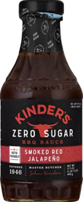 Kinders Zero Sugar Smoked Red Jalapeno Bbq Sauce - 17.5 OZ - Image 2