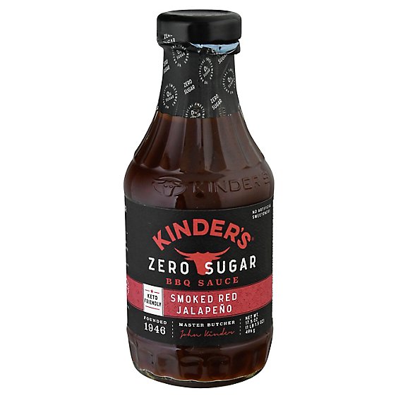 Kinders Zero Sugar Smoked Red Jalapeno Bbq Sauce - 17.5 OZ