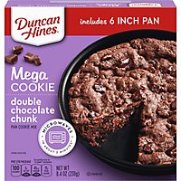 Duncan Hines Mega Cookie Double Chocolate Chunk Pan Cookie Mix - 8.4 Oz - Image 2