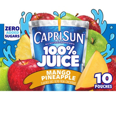 Capri Sun 100% Juice Paw Patrol Mango Pineapple Juice Blend Pouches - 10-6  Fl. Oz. - Albertsons