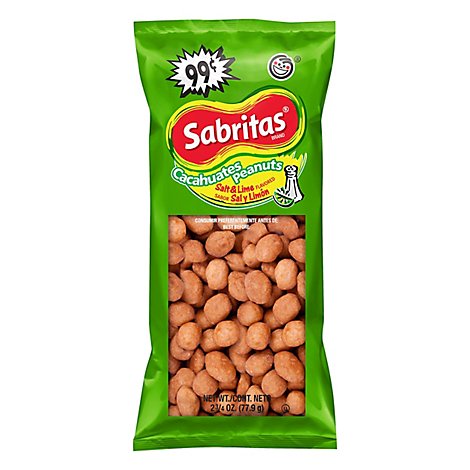 Sabritas Nuts Salt & Lime - 2.75 OZ