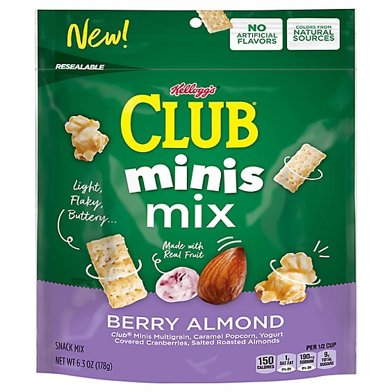 Club Minis Mix Snack Mix Berry Almond - 6.3 Oz