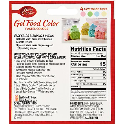 Betty Crocker Pastel Gel Food Coloring - 2.7 Oz - Image 6