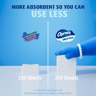 Charmin Ultra Soft Bathroom Tissue Mega Rolls 2 Ply - 6 Roll - Image 8