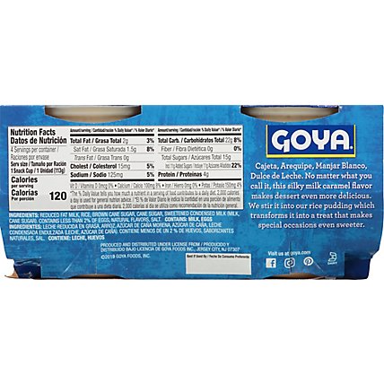 Goya Dulce De Leche Flavored Rice Pudding 4 Count - 16 Oz - Image 6