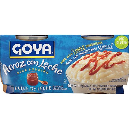 Goya Dulce De Leche Flavored Rice Pudding 4 Count - 16 Oz - Image 2