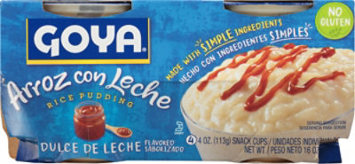 Goya Dulce De Leche Flavored Rice Pudding 4 Count - 16 Oz