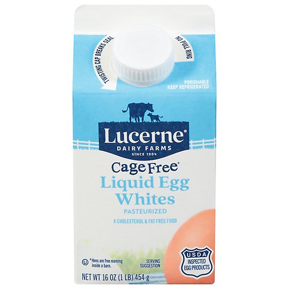 Lucerne 100% Liquid Egg Whites Cage Free - 16 OZ