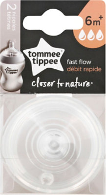 Tommee Tippee Closer To Nature Fast Flow Nipple - 2 CT - Image 2