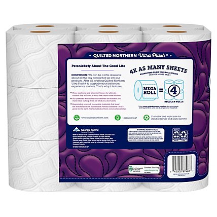 Quilted Northern Ultra Plush Toilet Paper 18 Mega Rolls - 18 CT - Image 4
