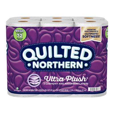Quilted Northern Ultra Plush Toilet Paper 18 Mega Rolls - 18 Count - Image 2