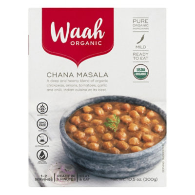 Waah Orga Meal Chana Masala Org - 10.58 OZ