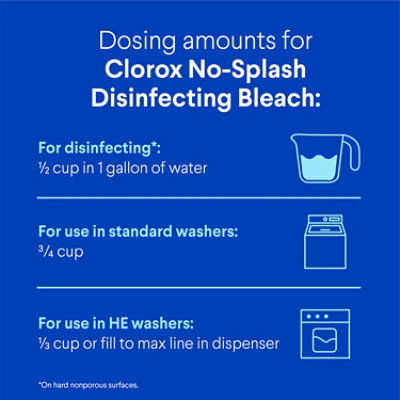 Clorox No Splash Regular Disinfecting Bleach - 77 Fl. Oz. - Image 5