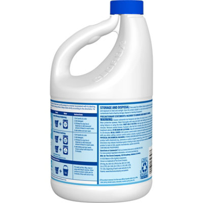 Clorox Regular Splashless Disinfecting Bleach Bottle - 77 Fl. Oz. - Image 2