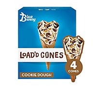 Blue Bunny Load'd Cones Cookie Dough - 16 FZ