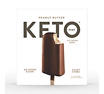Keto Pint Peanut Butter Cup Ice Cream Bars Pack - 4-3 Oz