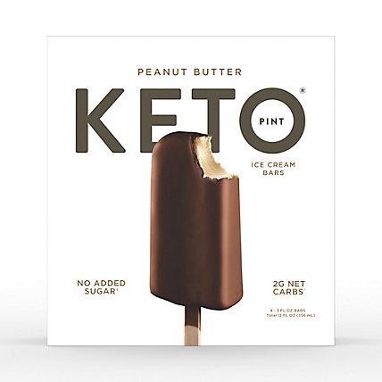 Keto Pint Peanut Butter Ice Cream Bars Pack - 4-3 Fl. Oz. - Image 1