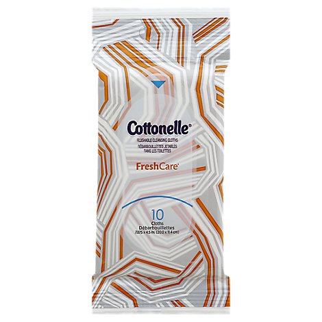Cottonelle Freshcare Flushable Cloths - 10 CT