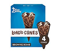 Blue Bunny Load'd Cones Brownie Bomb - 16 FZ