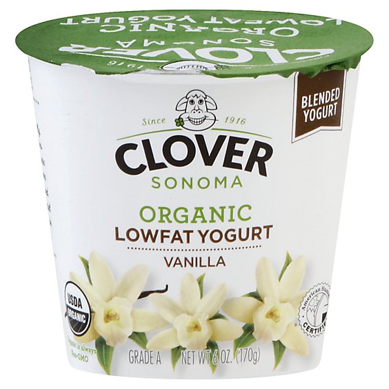 Clover Organic Natural Vanilla Bean Lowf - 6 OZ