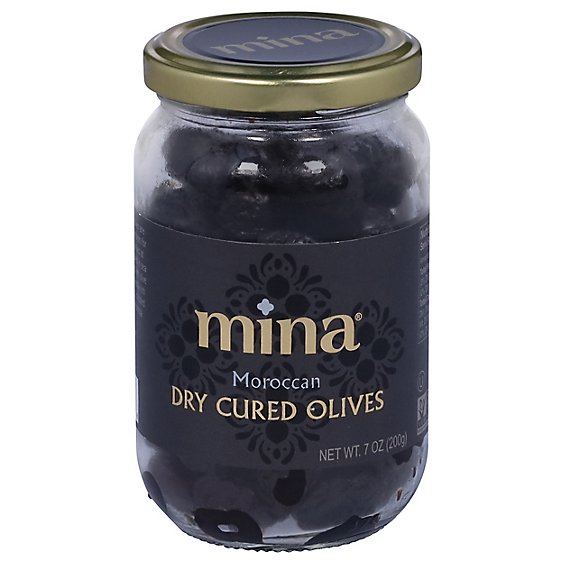 Mina Dry Cured Black Olives - 7OZ