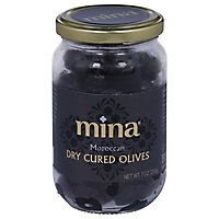 Mina Dry Cured Black Olives - 7OZ - Image 1