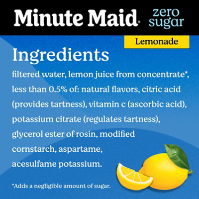 Minute Maid Zero Sugar Lemonade - 52 FZ - Image 4