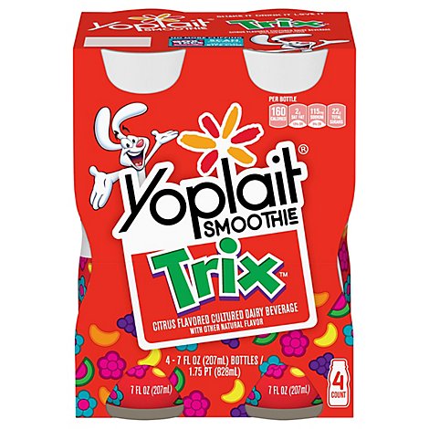 Yoplait Low Fat Yogurt Beverage Trix 4 Ct - 28 OZ