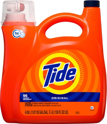 Tide Liquid Laundry Detergent HE Compatible Original 96 Loads - 138 Fl. Oz. - Image 2