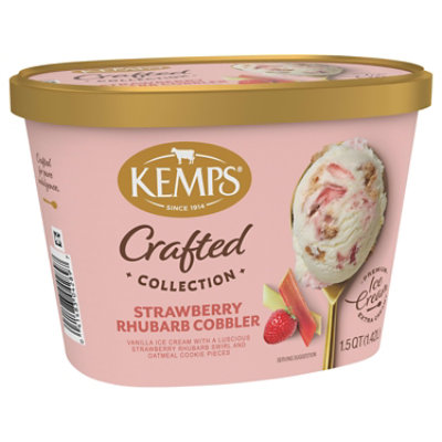 Kemps Simply Crafted Strawberry Rhubarb Cobbler Ice Cream - 48 Oz - Image 4