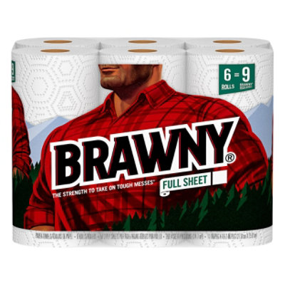 Brawny Paper Towels White - 6 RL