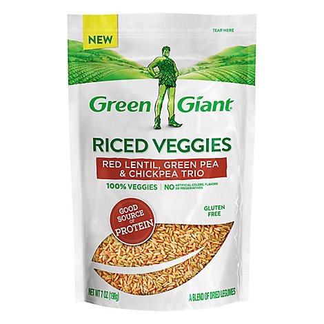  Green Giant Red Lentil Green Pea & Chickpea Trio Rice Veg - 7 OZ 