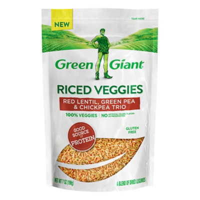 Green Giant Red Lentil Green Pea & Chickpea Trio Rice Veg - 7 OZ