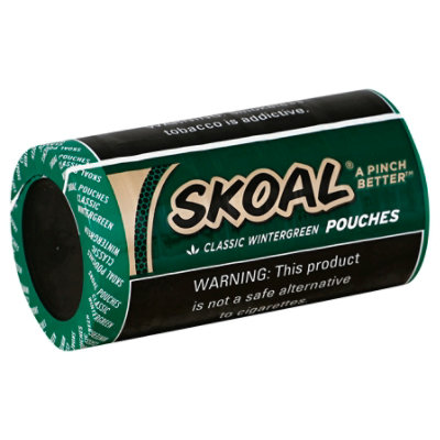 Skoal Wintergreen Pouch Chewing Tobacco - .82 OZ - Image 1