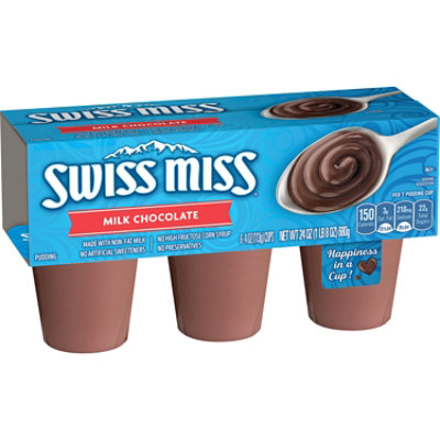 Swiss Miss Creamy Milk Chocolate Pudding Cups - 6-4 Oz - Image 2