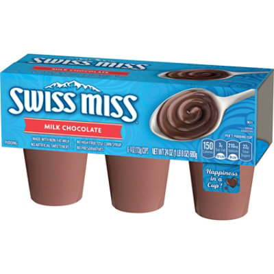 Swiss Miss Creamy Milk Chocolate Pudding Cups - 6-4 Oz - Image 3