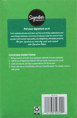 Signature SELECT Pasta Ziti - 16 OZ - Image 6