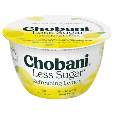 Chobani Less Sugar Fino Lemon Greek Yogurt - 5.3 OZ