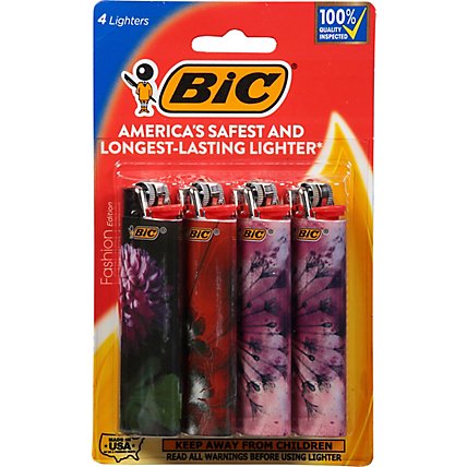 Bic Lighters Special Fashion Edition 4 Count - 4 CT - Image 2