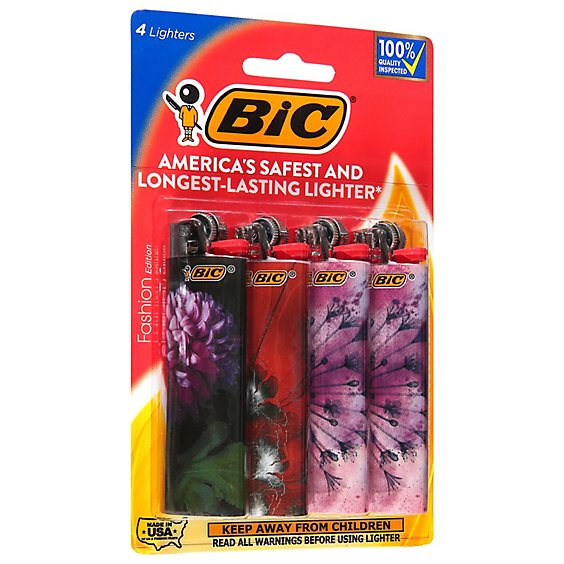 Bic Lighters Special Fashion Edition 4 Count - 4 CT