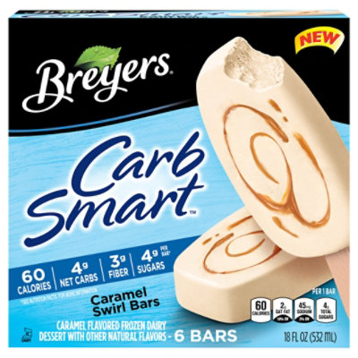 Breyers Ice Cream Caramel Bar 6 Pc - 18 FZ