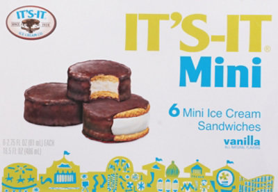 Its-it Ice Cream Mini Vanilla Sandwich 6-pack - 6-2.75 OZ - Image 6