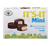 Its-it Ice Cream Mini Vanilla Sandwich 6-pack - 6-2.75 OZ