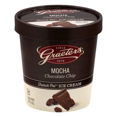 Graeters Mocha Chocolate Chip - 16 OZ - Image 3