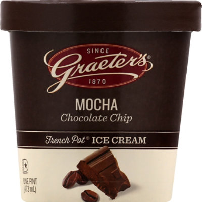 Graeters Mocha Chocolate Chip - 16 OZ - Image 2