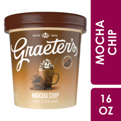 Graeters Mocha Chocolate Chip - 16 OZ - Image 2