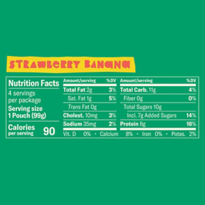 Chobani Gimmies Strawberry Banana Pouch - 4-3.5 OZ - Image 4